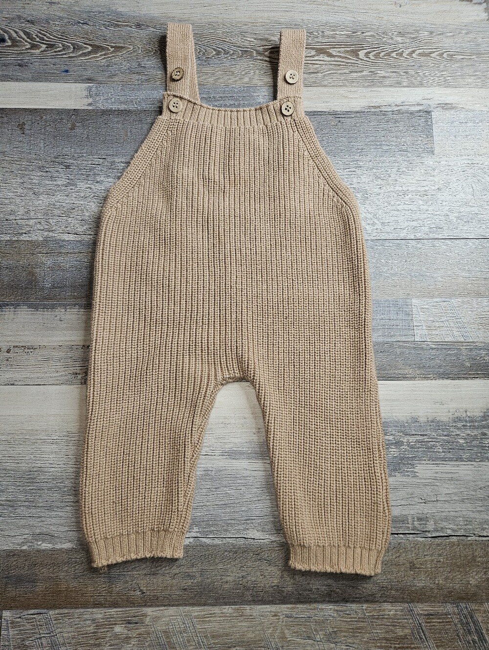 Luna & Luca 18-24 Months Knit Overalls Brown